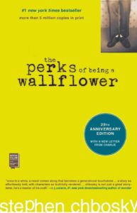 Cover of The Perks of Being a Wallflower by Stephen Chbosky, a coming-of-age novel about teenage isolation, friendship, and self-discovery.